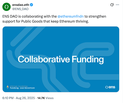 ENS DAO Collaborative funding
