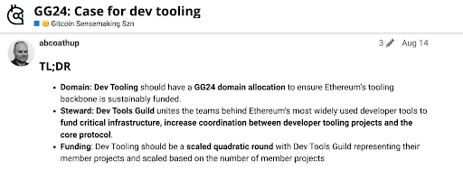 GG24: Case for dev tooling